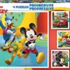 Educa Puzzle Progressivo 3 anos quebra-cabeça Mickey & Friends