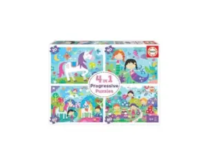 Educa Puzzle Progressivo 4 peças 4+ quebra-cabeça fantasia