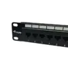 Equip 24XRJ45 Patch Panel Compatível com IDC LSA e 110 Preto