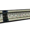 Equip 24XRJ45 Patch Panel Compatível com IDC LSA e 110 Preto