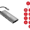Equip Hub 133490 base e duplicador de portas USB-C, Ethernet, HDMI, micro SD, TF, 9 portas