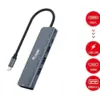 Equip USB-C 5 em 1 Hub adaptador USB-C HDMI USB 3.2 GEN1 3 portas