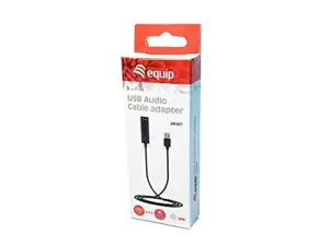 Equip Cabo e Adaptador USB 3,5mm, 4 pinos