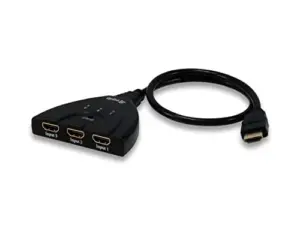 Equip HDMI Switcher 3 Port 1080p Black