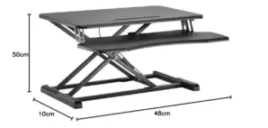 Equip Suporte Stand Riser Preto Altura ajustável