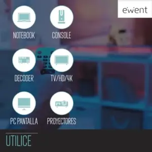 Ewent EC1319 1,5m HDMI Type A Preto