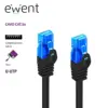 Ewent EW-5U-030BL Cabo de Rede Cat5 3.0mt Black