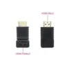 Nanocable Adaptador HDMI Angular A/F A macho a fêmea Preto
