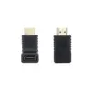 Nanocable Adaptador HDMI Angular A/F A macho a fêmea Preto