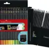 Faber-Castell Lápis de Cor Black Edition 50 cores ergonômicos
