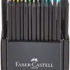 Faber-Castell Lápis de Cor Black Edition 50 cores ergonômicos