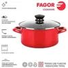 Fagor Panela de Aço Esmaltado 24cm Vermelha Optimax