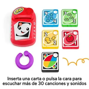 Fisher-Price Contagem e Cores Uno Brinquedo Eletrônico Interativo para Bebês 6 a 36 Meses