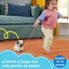 Fisher-Price Passeia o Cachorrinho Pug Brinquedo de Arrastar com Sons Função de Motricidade a Partir de 12 Meses