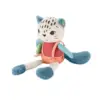 Fisher-Price Peluche Sensorial Leopardo das Neves Brinquedo de Estímulo Sensorial para Bebês a partir de 3 meses