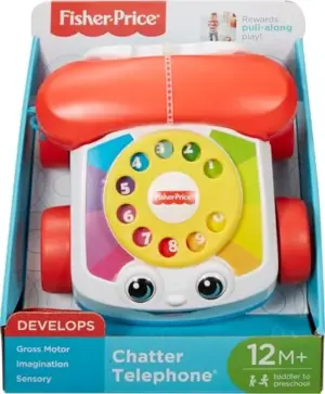 Fisher-Price Telefone Aprende a Brincar Brinquedo Interativo Estimula Imitação
