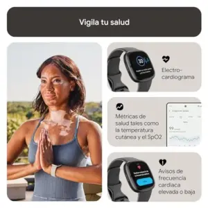 Fitbit Sense 2 Grafite Grafite Monitoramento Saúde