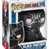 Funko Colecionável Marvel Civil War Black Panther