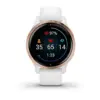 Garmin Venu 2S 40mm Smartwatch Monitoramento de Atividades Branco Ouro Rosa