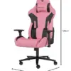 Genesis Nitro 720 Cadeira Gaming Rosa Preto