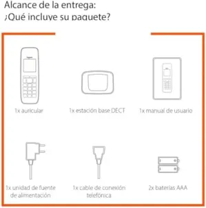 Gigaset A116BL Preto Telefones Fixos