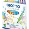 Giotto Canetas de Feltro Pastel Ponta De Pincel 10 Unidades