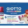 Giotto Guache Líquido Decor Acrílico 25ml 6 Un.