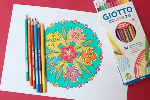 Giotto Lápis de Cor Colors 3.0 18 cm 24 cores