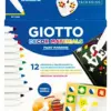 Giotto Marcadores Decor Materials 12 un. Ponta de pincel