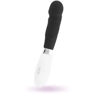 Glossy Vibrador Paul Ergonômico Silicone Preto