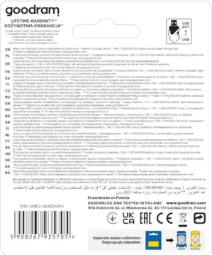 Goodram UME2-1280Y0R11 32GB USB 2.0 Preto