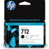HP 712 Preto Tinteiro 3ED70A Cor preta