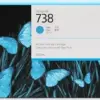HP 738 DesignJet Tinteiro Ciano XL