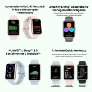 Huawei Watch Fit 2 Active Preto 1,74″ com chamadas Bluetooth