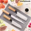 InnovaGoods Conjunto de Facas Japonesas Aço Inoxidável
