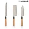 InnovaGoods Conjunto de Facas Japonesas Aço Inoxidável
