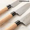 InnovaGoods Conjunto de Facas Japonesas Aço Inoxidável