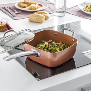 InnovaGoods Conjunto de Frigideira Multifunções Cerâmica 5 em 1