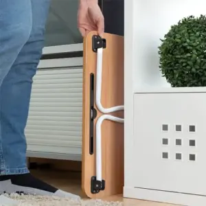 InnovaGoods Mesa Dobrável Auxiliar de Metal Preto 60x27x40 cm