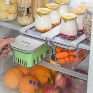 InnovaGoods Recipiente para Conservar Alimentos Fibra de Silicone Verde