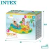 Intex Centro de Jogos Aquáticos de Plástico Dino 191x152x58cm Amarelo