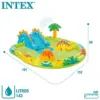 Intex Centro de Jogos Aquáticos de Plástico Dino 191x152x58cm Amarelo