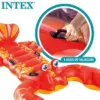 Intex colchão insuflável vinil vermelho amarelo 137 x 213 cm