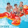 Intex colchão insuflável vinil vermelho amarelo 137 x 213 cm