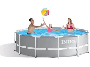 Intex Piscina Desmontável Prisma Frame 366x99cm Escada e filtro
