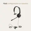 Jabra Evolve 30 II Stereo MS USB-C auscultador com microfone preto