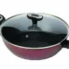 Jata Wok Alumínio 24cm com Tampa de Vidro