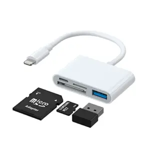 Joyroom Leitor de Cartões OTG Lightning USB Branco