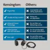 Kensington H1000 auscultador com microfone preto