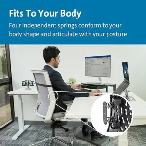 Kensington Smartfit Conform Descanso de Costas Preto